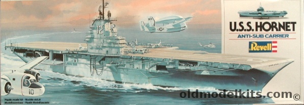 Revell 1/490 USS Hornet CV-12 Anti-Sub Aircraft Carrier, 5003 plastic model kit